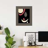 Kosmisch minimalisme: Hemelse Geometrie Poster (Thuiskantoor)