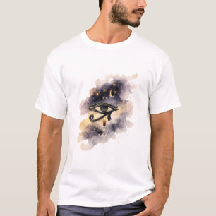 Kosmisch oog van Horus Oud Egyptisch symbool T-shirt