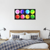 Kosmisch spectrum – Orb-serie Landschap Canvas Afdruk (Insitu (Slaapkamer))