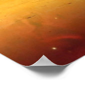 Kosmisch storm boven Egypte Poster (Hoek)