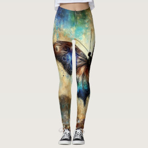 Kosmisch Vlinder Fantasie Kunstwerk Leggings