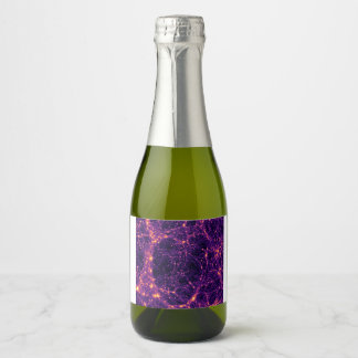 Kosmisch web sparkling wijnetiket
