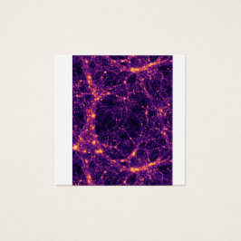 Kosmisch web vierkante visitekaartjes