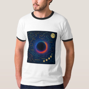Kosmisch zwart gat en sterrenbeelden Art - Celesti T-shirt