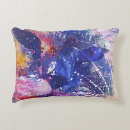 Kosmische Abstracte Cat Dreamscape Accent Kussen