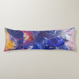 Kosmische Abstracte Cat Dreamscape Lichaamskussen