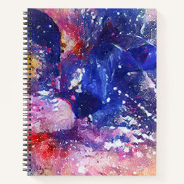 Kosmische Abstracte Cat Dreamscape Notitieboek