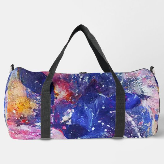 Kosmische Abstracte Cat Dreamscape Plunjezak (Voorkant)