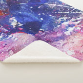 Kosmische Abstracte Cat Dreamscape Sherpa Deken (3/4)