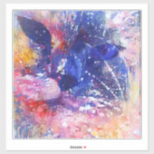 Kosmische Abstracte Cat Dreamscape Sticker (Vel)