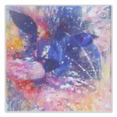 Kosmische Abstracte Cat Dreamscape Sticker (Voorkant)