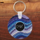 kosmische agaatgolven sleutelhanger (Voorkant)