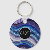 kosmische agaatgolven sleutelhanger (Achterkant)