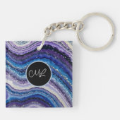 kosmische agaatgolven sleutelhanger (Achterkant)