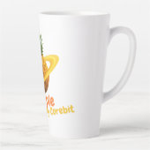 Kosmische ananas met Saturnus Ring Orbit Latte Mok (Rechts)