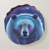 Kosmische Beer Rond Kussen (Achterkant)