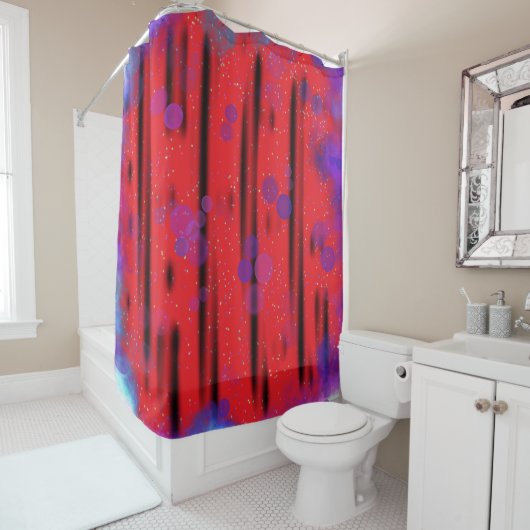 kosmische bellenstroom douchegordijn (In situ)