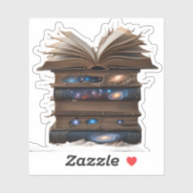 Kosmische Bibliotheek: Magische Sticker van Boeken