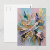 kosmische bloei briefkaart (Voorkant / Achterkant)