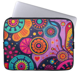 kosmische bloei laptop sleeve