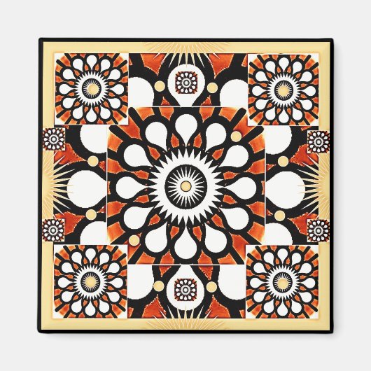 Kosmische bloemen in magneet (Voorkant)