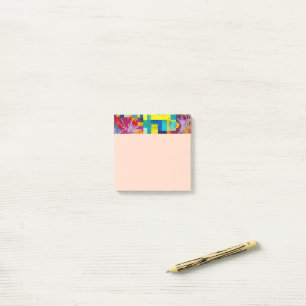 Kosmische bloementuin: Abstract mozaïek van dromen Post-it® Notes