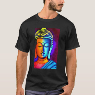 Kosmische Boeddha Spirituele Meditatie Yoga T-shirt