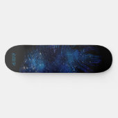 *~* Kosmische Boho Midnight Sky Pastel Veer Skateboard (Horizontaal)