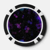Kosmische Bubbelstroom Poker Chips (Achterkant)