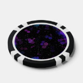 Kosmische Bubbelstroom Poker Chips (Enkel)