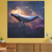 Kosmische Bultrugwal Canvas Afdruk (Insitu (Woonkamer))