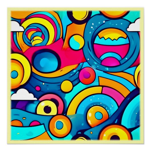 Kosmische carnavalskunst perfect poster (Voorkant)