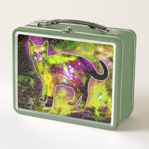 Kosmische Cat Sigma Metalen Lunchbox