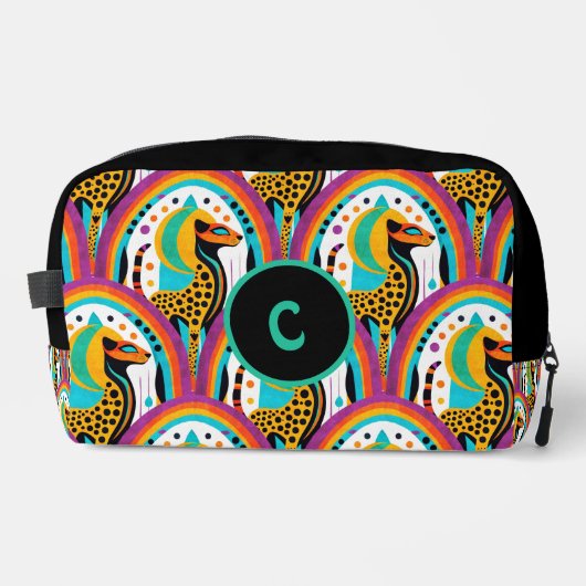 Kosmische Cheetah Toilettasje (Voorkant)