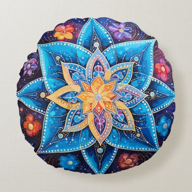 Kosmische Constellatie Rond Kussen (Voorkant)