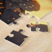 Kosmische Dame Afro-Amerikaanse Fantasy Kunst Legpuzzel (Zijkant)