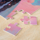 Kosmische Dame Afro-Amerikaanse Fantasy Kunst Legpuzzel (Zijkant)