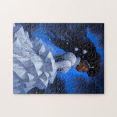 Kosmische Dame Afro-Amerikaanse Fantasy Kunst Legpuzzel (Horizontaal)
