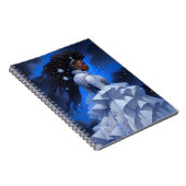 Kosmische Dame Afro-Amerikaanse Fantasy Kunst Notitieboek (Rechterzijde)