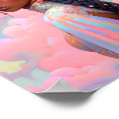 Kosmische Dame Afro-Amerikaanse Fantasy Kunst Poster (Hoek)