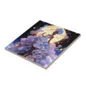Kosmische Dame Afro-Amerikaanse Fantasy Kunst Tegeltje (Zijkant)