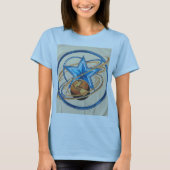 Kosmische dans: zwaartekracht in beweging t-shirt (Voorkant)
