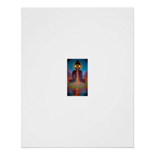 Kosmische Derde Oog Meditatie Visie Perfect Poster