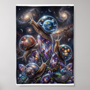 Kosmische Dieren Ruimteverkenning Melkweg Avontuur Poster