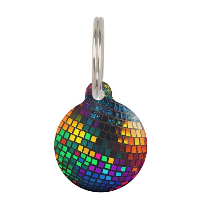 Kosmische discogroef: Lino Cut Huisdierpenning (Voorkant)