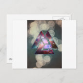 kosmische drievoudige knoop briefkaart (Voorkant / Achterkant)