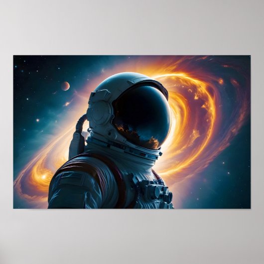 Kosmische dubbele belichting Space Infinity Univer Poster (Voorkant)