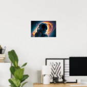 Kosmische dubbele belichting Space Infinity Univer Poster (Thuiskantoor)