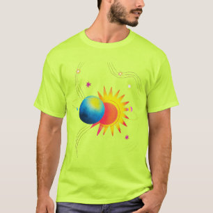 Kosmische Eclips Gloed. T-shirt