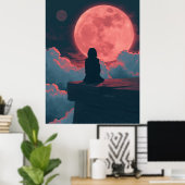 Kosmische eenzaamheid poster (Thuiskantoor)